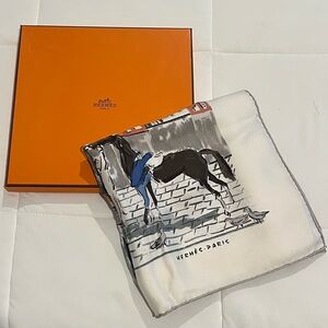 Hermès Paris Silk Scarf with Horse Design